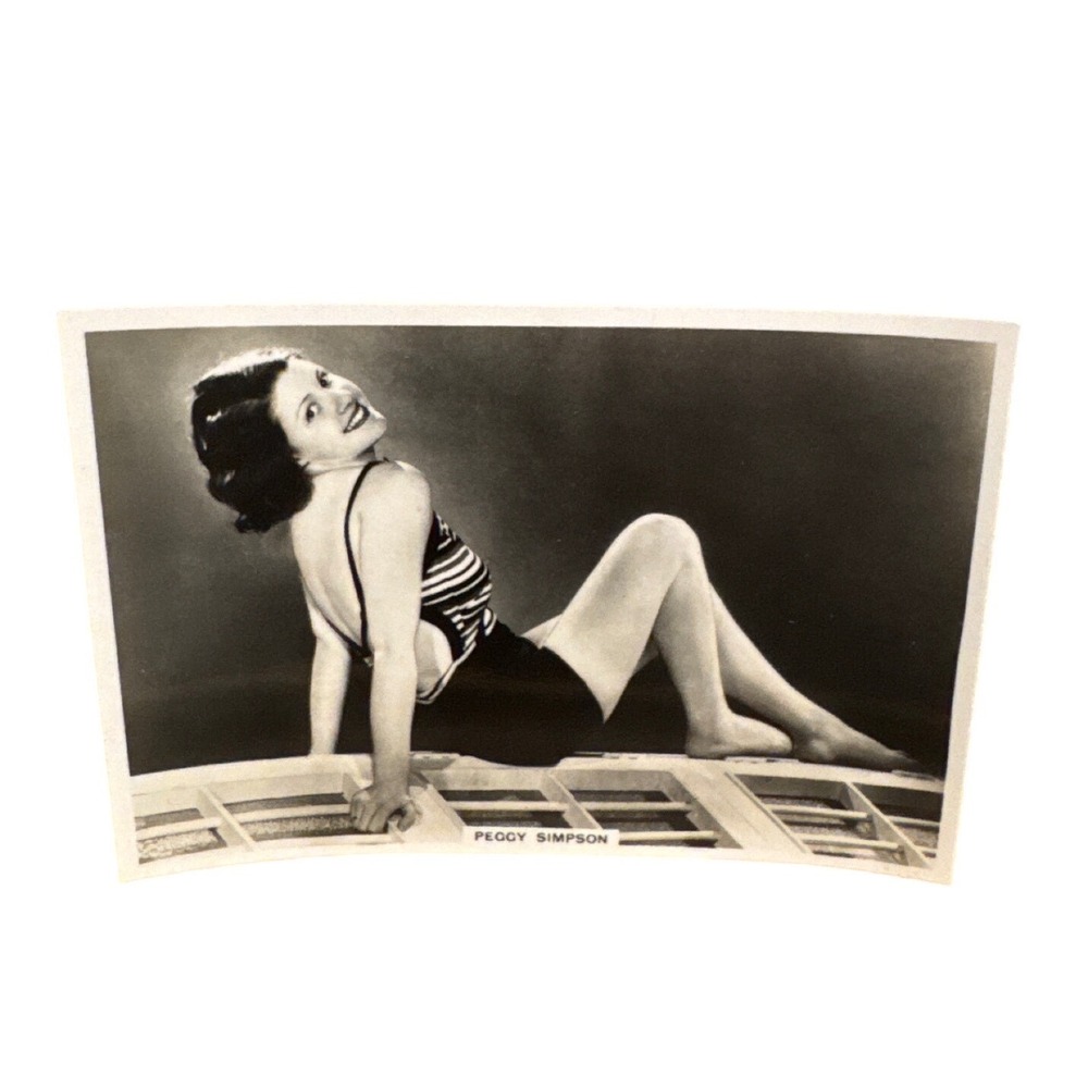 Vintage Peggy Simpson Modern Beauties 4th Series No 10 Cigarette Card Photo